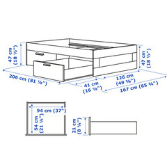 IKEAのベッドフレームの画像