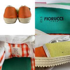 FIORUCCI フィオルッチ 無地 スニーカー キャンバス オレンジ レディース 23.5【古着】【中古】の画像
