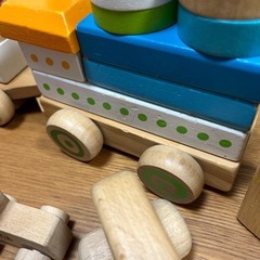 木のおもちゃ　積み木の画像