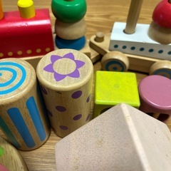 木のおもちゃ　積み木の画像