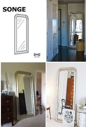 IKEA全身鏡 Songe ソンゲ 大型ミラー（197cm x 91cm） (okumura66