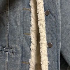 デニムジャケット　アウター　もこもこの画像