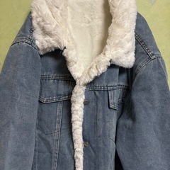 デニムジャケット　アウター　もこもこの画像