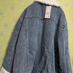 デニムジャケット　アウター　もこもこの画像