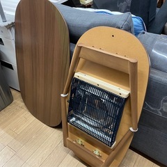 こたつ ローテーブル 丸め コードなし 折りたたみ可 中古の画像