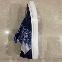 ルイ・ヴィトン LVトレイナー ローカット スニーカー デニム バンダナ柄 ブル LOUIS VUITTON  /  サイズ : 27.5cmの画像
