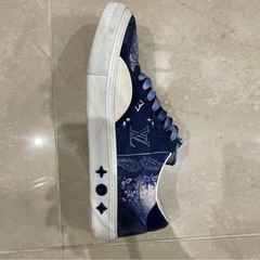 ルイ・ヴィトン LVトレイナー ローカット スニーカー デニム バンダナ柄 ブル LOUIS VUITTON  /  サイズ : 27.5cmの画像