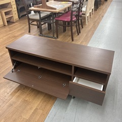 S103 ⭐ 永野家具 ローボード テレビ台 ブラウン 幅120cm USED 綺麗 の画像