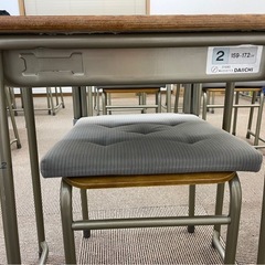 学習机＋椅子 セット 中古 事務 教室 机 椅子の画像