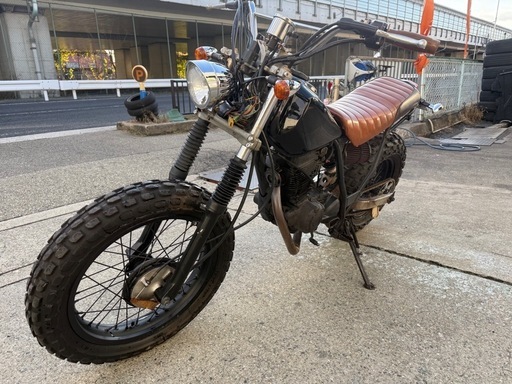 ヤマハ TW200 2JL スカチューンキック始動 キャブ清掃済始動動画あり