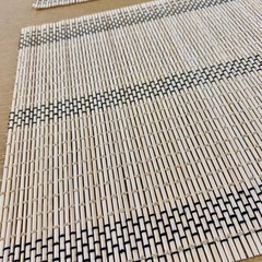『未使用』竹製ランチョンマット６枚の画像