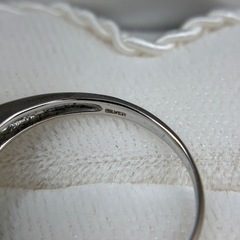 silver シルバー エメラルド ダイヤ　リングの画像