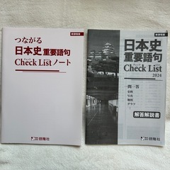 日本史重要語句　チェックリスト　啓隆社の画像