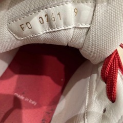 ルイ・ヴィトン LVトレイナー ローカット スニーカー ホワイト/レッド LOUIS VUITTON  /  サイズ : 27cmの画像