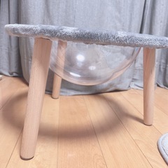 猫★宇宙船★透明ベッド★ペットベッドの画像