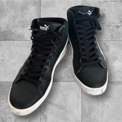 【美品】PUMA(プーマ)★黒×白ハイカットスニーカー★26.5cm★の画像
