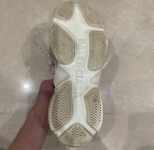 BALENCIAGA スニーカー 42 ホワイト/ピンク BALENCIAGA  /  サイズ : 27cm