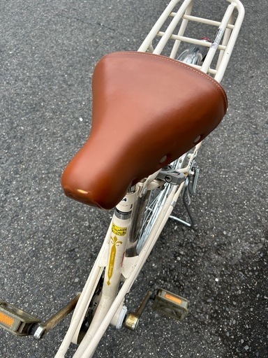 子供用自転車24インチオートライト白 (西岡 昭徳) 鳳の自転車の中古