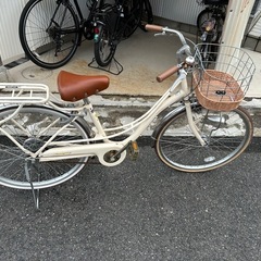 子供用自転車　24インチ　オートライト　白 の画像