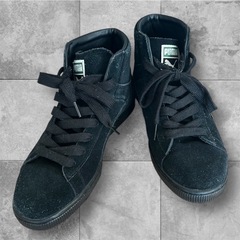 【美品】PUMA(プーマ)スウェードパンサープリントハイカットスニーカー26.5の画像