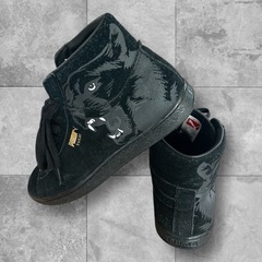 【美品】PUMA(プーマ)スウェードパンサープリントハイカットスニーカー26.5の画像