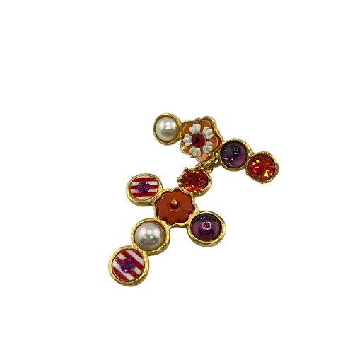 クリスチャンラクロワ Christian Lacroix ブローチ パール カラー