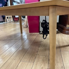 こたつ 横長タイプ 電源コードあり  中古の画像