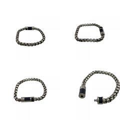 ルイヴィトン LOUIS VUITTON ブレスレット モノグラムエクリプス チェーン M62592 シルバーの画像