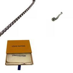 ルイヴィトン LOUIS VUITTON ブレスレット モノグラムエクリプス チェーン M62592 シルバーの画像
