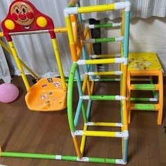 アガツマ(AGATSUMA) アンパンマン うちの子天才 カンタン折りたたみブランコパークDX 鉄製の画像