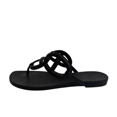 エルメス HERMES 21.5 サンダル シェーヌダンクル トングサンダル ブラックの画像