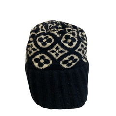 ルイヴィトン LOUIS VUITTON ニットキャップ モノグラム ニット帽 M71950 ブラックの画像