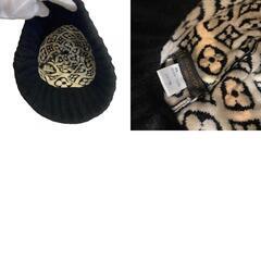 ルイヴィトン LOUIS VUITTON ニットキャップ モノグラム ニット帽 M71950 ブラックの画像