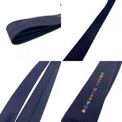 ルイヴィトン LOUIS VUITTON ネクタイ 刺繍 クラヴァット LVパーティー MP3313 ネイビーの画像