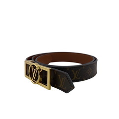ルイヴィトン LOUIS VUITTON ベルト モノグラム サンチュールドーフィーヌ リバーシブル 80/32 M0196 ブラウンの画像
