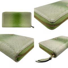 グッチ GUCCI 長財布 ダブルG ラウンドファスナー 456117 ライトグリーンの画像