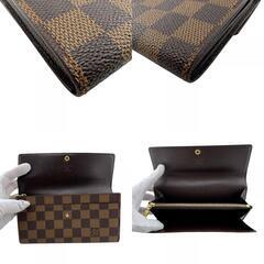 ルイヴィトン LOUIS VUITTON 長財布 ダミエ ポルト モネ クレディ N61734 ブラウンの画像