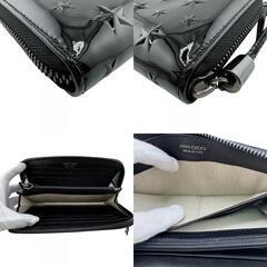 ジミーチュウ JIMMY CHOO 長財布 ラウンドジップ ブラックの画像