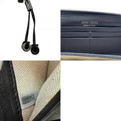 ジミーチュウ JIMMY CHOO 長財布 ラウンドジップ ブラックの画像