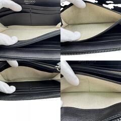 ジミーチュウ JIMMY CHOO 長財布 ラウンドジップ ブラックの画像