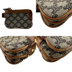 セリーヌ CELINE コインケース マカダム キーリング ベージュの画像