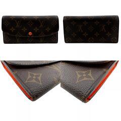 ルイヴィトン LOUIS VUITTON 長財布 モノグラム ポルトフォイユエミリー M61578 ブラウンの画像
