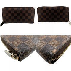 ルイヴィトン LOUIS VUITTON 長財布 ダミエ ジッピーウォレット ラウンドジップ N60015 ブルーの画像