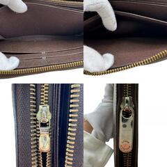 ルイヴィトン LOUIS VUITTON 長財布 ダミエ ジッピーウォレット ラウンドジップ N60015 ブルーの画像