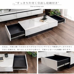 大理石調　テーブル　グレーの画像