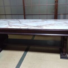 【お話し中】大理石調応接机の画像