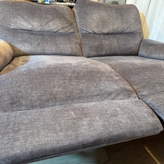 電動ソファー　グレーの画像