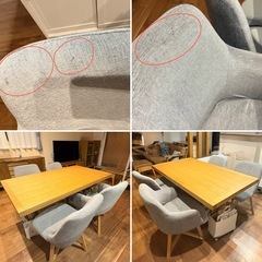 ダイニングテーブルとチェアセット　の画像