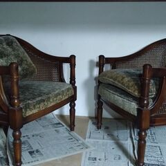 【受け渡し者決定】レトロ椅子　2台の画像