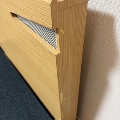 シングルベッド照明＆コンセント2口付　ナチュラルの画像